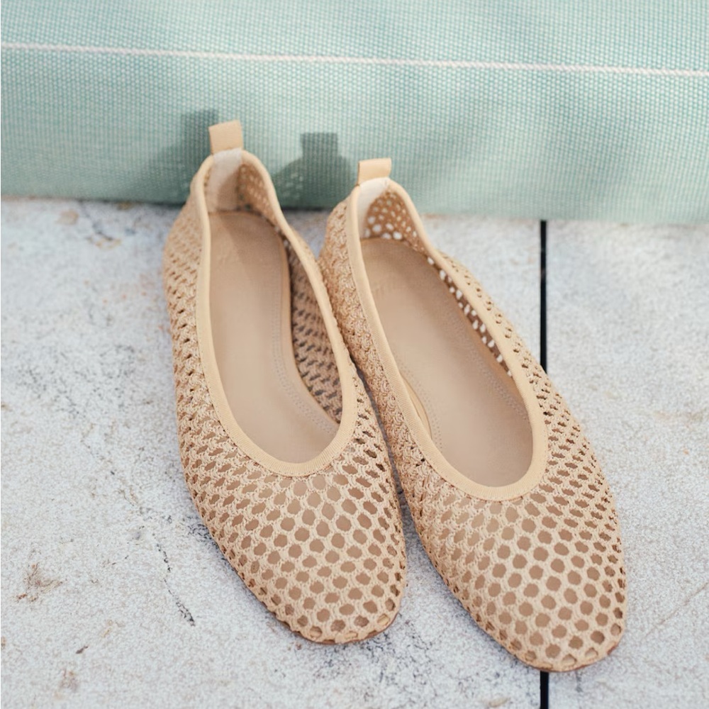 Women’s Braided Tan Flats